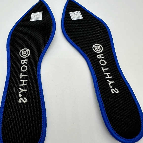 Rothy’s The Point~ Emerald Blue Snake Print Retired Shoes Size 7 - Picture 8 of 15